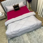 روتختی ساده سرخابی و طوسی کد S488 ارزانچی