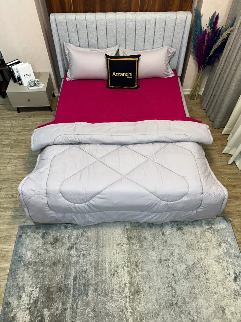 روتختی ساده سرخابی و طوسی کد S488 ارزانچی