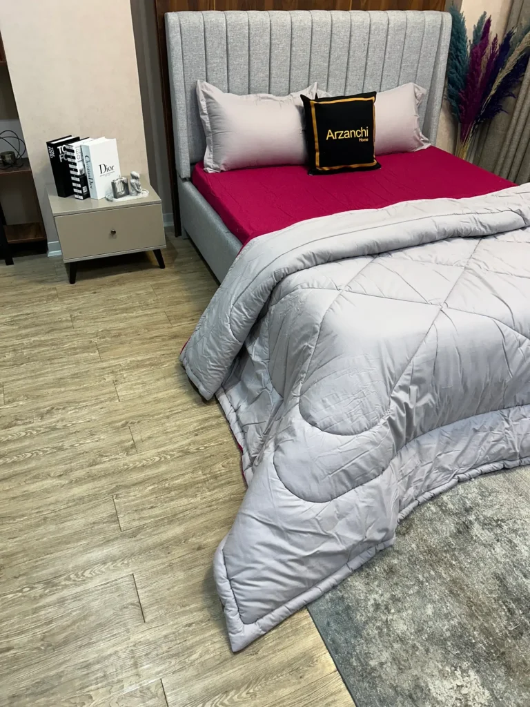 روتختی ساده سرخابی و طوسی کد S488 ارزانچی