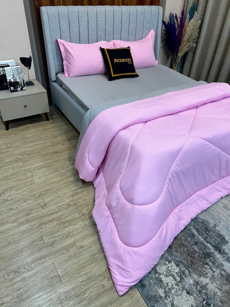 روتختی ساده صورتی و طوسی کد S627 ارزانچی